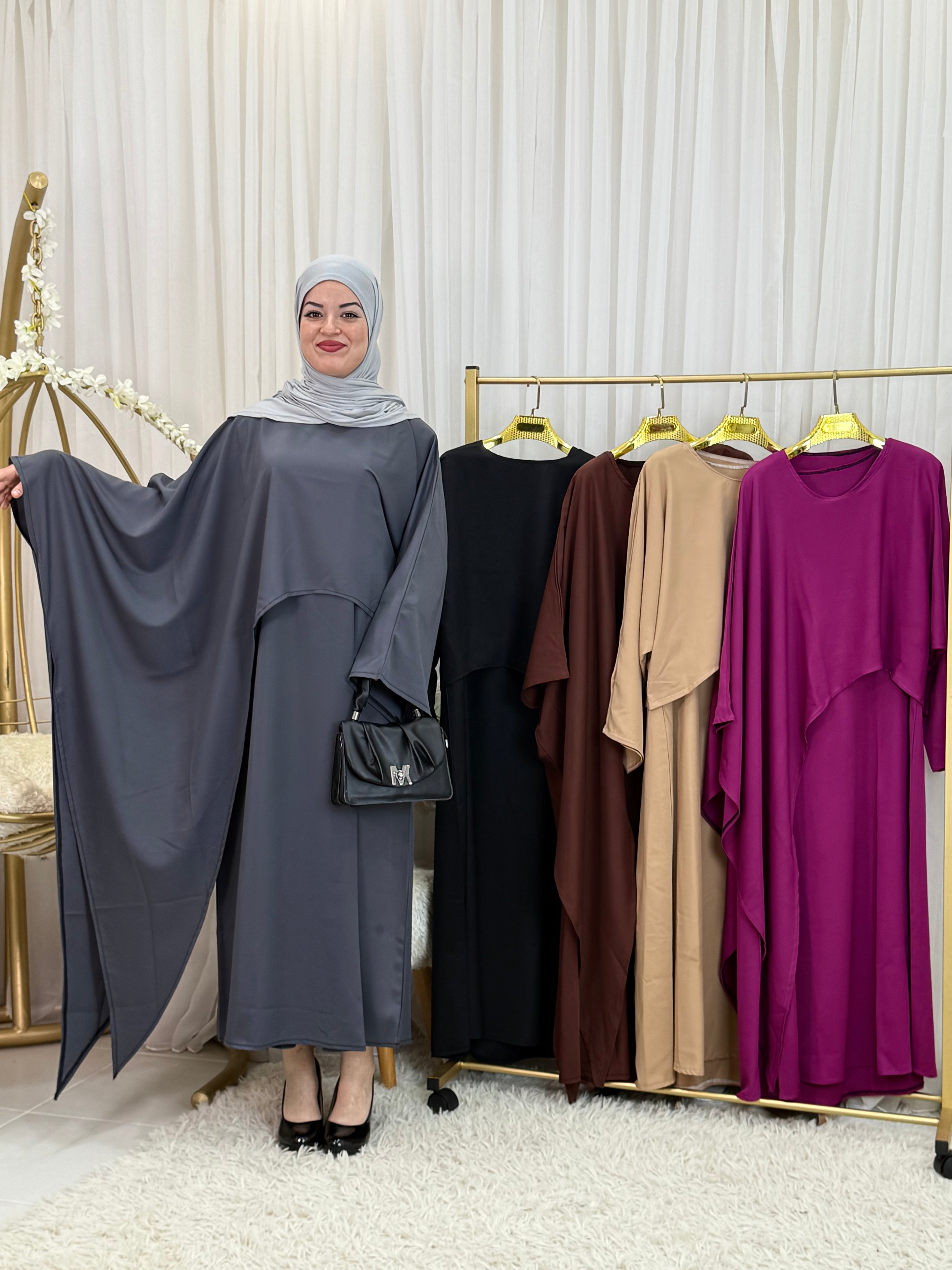 حجاب شرعي أنيق للأميرات من قطعتين